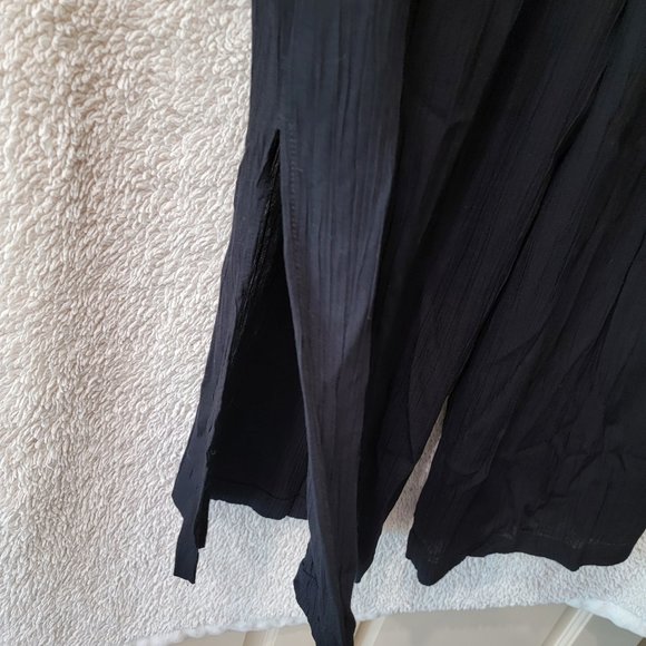 Carol Little II - Black Flowing Pants - Crepe Look - 2x - Picture 3 of 3